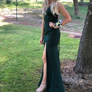 A&N Luxe Emilie Ponti Gown- Emerald